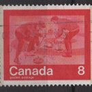 CANADA 1974 - Scott 647 used - 8c, Keep fit , Curling(10-667)