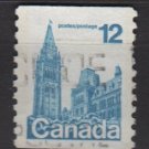 Canada 1977 - Scott 729 COIL used - 12c, Parliament Ottawa  (10-717)