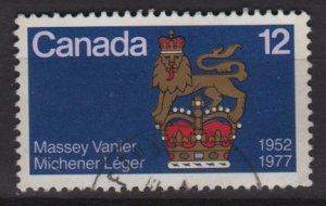 CANADA 1977 - Scott 735 used - 12c, Canadian born Governors (10-721)