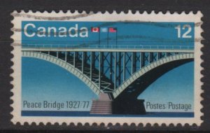 CANADA 1977 - scott 737 used - 12c, Peace Bridge   (10-723)
