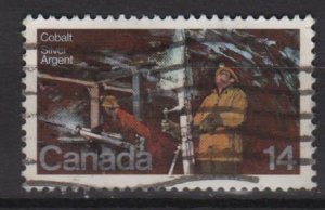 CANADA 1978 - Scott 765 used - 14c, Silver mine, Cobalt Lake  (10-731)
