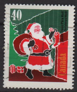 CANADA 1991 - Scott 1339 used - 40c, Christmas, Santa Claus   (11-159)