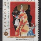 CANADA 1993 - Scott 1499 used - 43c,  Christmas, Swiety Mikolaj (11-175)