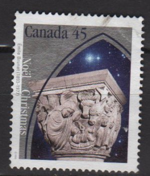 Canada 1995 - Scott 1585 used - 45c, Christmas, Capital Sculptures  (10-184)