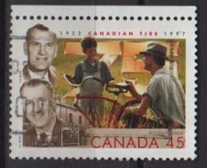 Canada 1997 - Scott 1636 used - 45c, Canadian Tire Anniv. (10-187)