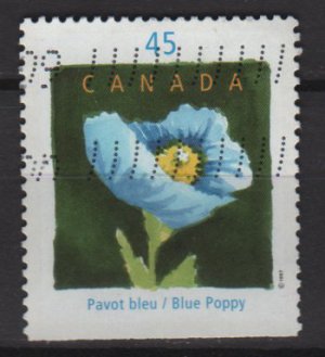 CANADA 1997 - Scott 1638 used - 45c,  Quebec en Fleur  (10-187)
