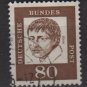 Germany 1961 - Scott 836 used - 80 pf, Heinrich von Kleist  (A - 308)
