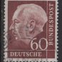 Germany 1954 - Scott  715 used - 60 pf, Pres. Theodor Heuss (11-341)