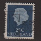 Netherlands 1953/71 - Scott 348 used - 25c, Queen Juliana (8-505)