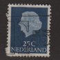 Netherlands 1953/71 - Scott 348 used - 25c, Queen Juliana (8-505)