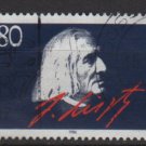 Germany 1986 - Scott 1464 used - 80 pf, Franz Liszt (12-397)