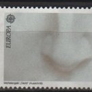 Germany 1986 - Scott 1458 used - 80 pf, Europa, Michelangelo's David Nose (12-398)