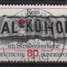 Germany 1982 - Scott 1376 used - 80 pf, "Alkohol", Don't drink & Drive(12-405)