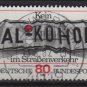 Germany 1982 - Scott 1376 used - 80 pf, "Alkohol", Don't drink & Drive(12-405)