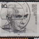 Germany 1988 - Scott 1545  used - 80pf,  Jacob Kaiser, Labor Leader (12-415)