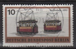 Germany Berlin 1971 - Scott 9N306 used - 10 pf, Trains  (12-432)