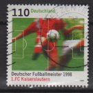 GERMANY 1998 - Scott 2016 used  - Soccer, 1FC Kaiserslautern  (12-439)