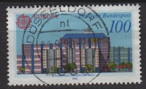 Germany 1990 - Scott 1602 used - 100 pf, Europa, Post office building (12-477)