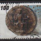Germany 1990 - Scott 1596 used - 100 pf, Seal of Frederick II (12-483)