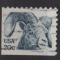 USA 1982 - scott 1949 used - 20c, Bighorn   (12-487)