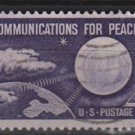 US 1960 - Scott 1173 used - 4c, Communication for Peace (12-490)
