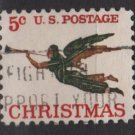 US 1965 -  Scott 1276  used  - 5c,Angel with Trumpet, Christmas issue   (12-492)