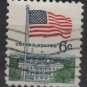 USA 1968 - Scott 1338 used - 6c, Flag over White House , Perf. 11(12-493)