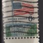 USA 1968 - Scott 1338d used - 6c, Flag over White House , Perf. 11 x 10.1/2 (12-496)