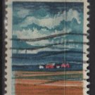 USA 1968 - Scott 1339 used -6c, Illionois Statehood, farm & fields  (12-497)