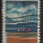USA 1968 - Scott 1339 used -6c, Illionois Statehood, farm & fields  (12-497)