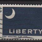 US 1968 - Scott 1345 used - 6c, Historic Flag, Fort Moultrie   (12-498)