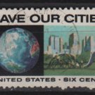 USA 1970 - Scott 1411 used - 6c, Anti-pollution issue, Save our Cities  (12-509)