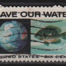 USA 1970 - Scott 1412 used - 6c, Anti-pollution issue, Save our Water   (12-510