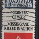 USA 1970 - Scott 1422 used - 6c, Prisoners of War missing & Killed in action   (12-514)