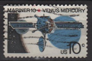 USA 1975 - Scott 1557 used - 10c, Space issue, Mariner 10 , Venus & Mercury  (12-543)