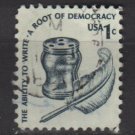 USA 1975 - Scott 1581 used - 1c, Americana issue, Inkwell & Quill  (12-545)