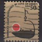 USA 1975 - Scott 1608 used - 50c, Americana issue, Iron Betty Lamp (12-551)