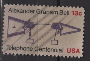 USA 1976 - Scott 1683 used - 13c,  Telephone Cent. A. Graham Bell   (o-205)