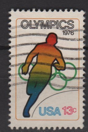 USA 1976 - Scott 1697 used - 13c,  Olympic Games, Running  (o-215)