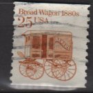 USA 1985 - Scott 2136 COIL - 25c Bread Wagon 1880s  (12-568)