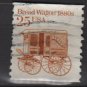 USA 1985 - Scott 2136 COIL - 25c Bread Wagon 1880s  (12-568)
