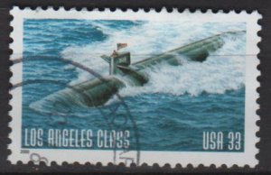 United States 2000 - Scott 3374 used - 33c, Submarine, Los Angeles Class   (12-571)