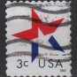 USA  2002 - Scott  3614  used -  3c, Patriotic Star (12-576)