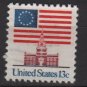 USA 1975 - Scott  1622 Perf. 11 x 10.3/4   used -  13c, Flag over independence Hall (12-582)