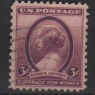 USA 1936 - Scott 784 used - 3c, Susan B Anthony  (J-680)