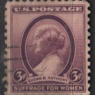 USA  1936 - Scott 783 used - 3c, Susan B Anthony (13-25)