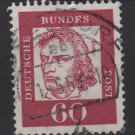 Germany 1961 - Scott 834 used - Friedrich Von Schiller  (A-302)