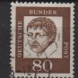 Germany 1961 - Scott 836 used - 80 pf, Heinrich von Kleist   (A-308)