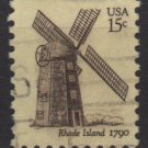 USA 1980 - Scott 1739 used - 15c, Windmill Rhode Islands (o-75)