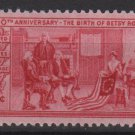 USA 1952 - Scott 1004 MH - 3c, Betsy Ross, US Flag  (D-74)